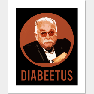 diabeetus brown retro Posters and Art